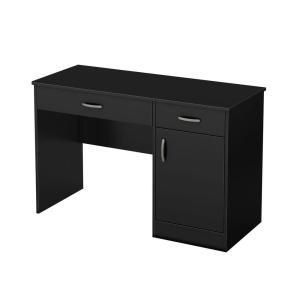 South Shore Furniture Axess Work Desk in Pure Black 7270070