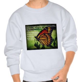 Caterpillars into Butterflies Pullover Sweatshirt