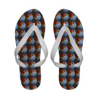 Fire and Ice Yin Yang (Customizable) Sandals