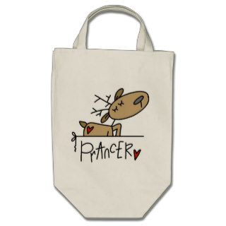 Prancer Reindeer Christmas T shirts and Gifts Bag