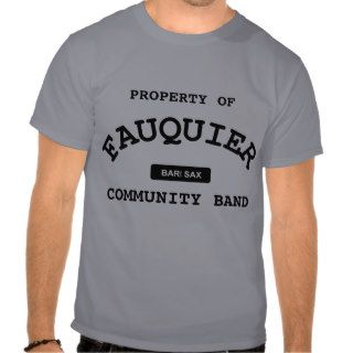 Fauquier Band    BARI SAX Tee Shirt
