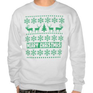 Christmas Caribou Pullover Sweatshirt