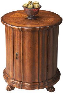 Butler Drum Table   Vintage Oak   End Tables