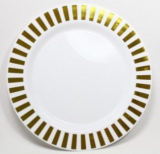 Casino Gold Dinner Plates   10.5" (Pack of 10) Kitchen & Dining