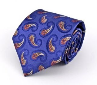 Navy Paisley Pattern Tie #455 Clothing