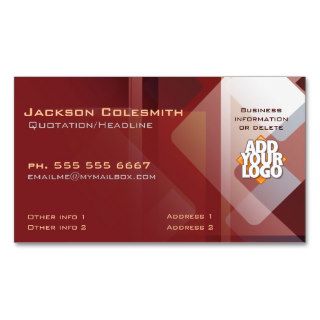 Abstract Marketing Sales w/ Logo Business Cards