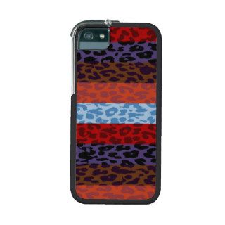 Leopard Skin Multicolor Stripe Pattern 3 iPhone 5 Covers