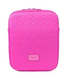 Michael Kors Mono Embossed Lacquer Pink Neoprene iPad E Reader Case Computers & Accessories