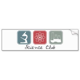 Science Club (Squares) Bumper Stickers