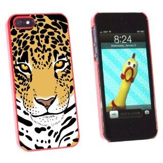 Graphics and More Leopard   Big Cat Snap On Hard Protective Case for Apple iPhone 5/5s   Non Retail Packaging   Red Cell Phones & Accessories