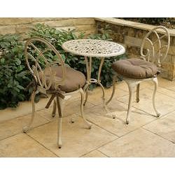 Brown 17 inch Round Indoor Outdoor Bistro Chair Cushion (Set of 2) Outdoor Cushions & Pillows