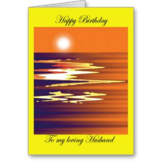 Happy Birthday to my Loving Husband Cards