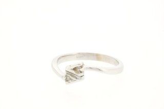 14K White Gold CZ Ring Jewelry