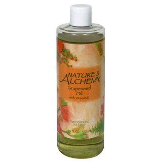 Nature's Alchemy Grapeseed Oil, With Vitamin E, 16 fl oz (473 ml)  Massage Oils  Beauty