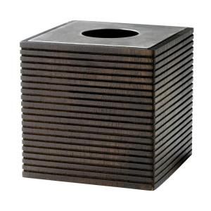 Home Decorators Collection Eko Ribbed Wood 5.5 in. W Tissue Holder 0928700960