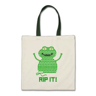 Rip It Vector Crochet Frog Canvas Bag