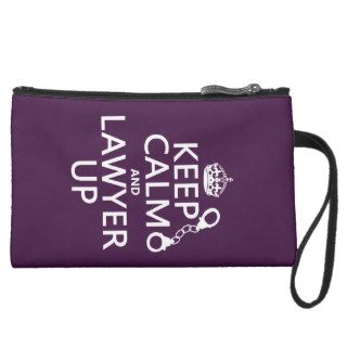 Keep Calm and Lawyer Up (any color) Wristlet Clutch