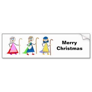 Shepherd Kids, Merry Christmas Bumper Stickers