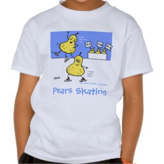 Funny Cute Skating Cartoon Girl's Shirt
