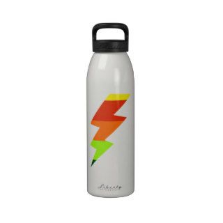 Rainbow Lightning Bolt Reusable Water Bottles