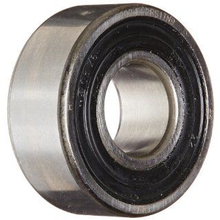 SKF 2202 E 2RS1TN9 Double Row Self Aligning Bearing, ABEC 1 Precision, Double Sealed, Plastic Cage, Normal Clearance, Metric, 15mm Bore, 35mm OD, 14mm Width, 459.0 pounds Static Load Capacity, 1960.00 pounds Dynamic Load Capacity Self Aligning Ball Bearin
