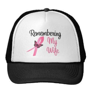 Remembering My Wife   Breast Cancer Awareness Mesh Hats
