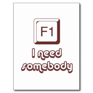 F1   Help i need somebody Postcard