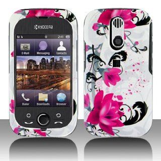 Premium   Kyocera E3100/Rio Red Flower on White Cover   Faceplate   Case   Snap On   Perfect Fit Guaranteed Cell Phones & Accessories