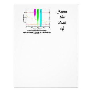 Do You Know Where The Ozone Layer Is Located? Personalized Letterhead