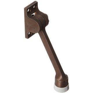 Rockwood 461L.10B Bronze Kick Down Door Stop, #8 X 3/4" OH SMS Fastener, 4 5/8" Projection, 2 1/4" Base Width x 1 1/4" Base Length, Satin Oxidized Oil Rubbed Finish