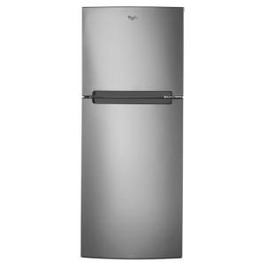 Whirlpool 10.7 cu. ft. Top Freezer Refrigerator in Monochromatic Satina Steel WRT111SFAF
