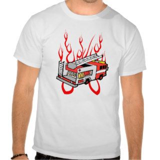 Red Fire Truck T Shirt