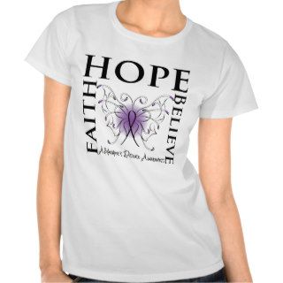 Hope Believe Faith   Alzheimer's Disease Tshirts