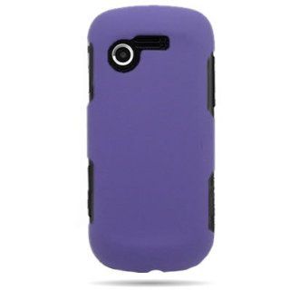 CoverON Hard Snap on Shield PURPLE RUBBERIZED Faceplate Cover Sleeve Case for SAMSUNG A667 EVERGREEN (AT&T) [WCP52] Cell Phones & Accessories
