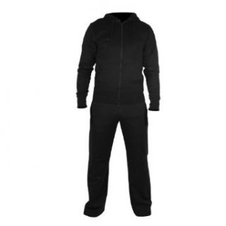 Y 3 Classic Sweat Zip Up Hoodie & Pants   Black/Black (Men) Clothing