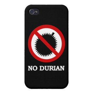 NO Durian Tropical Fruit Sign iPhone 4/4S Covers
