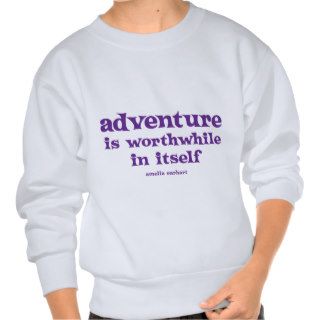 Earhart Adventure, purple Pullover Sweatshirt