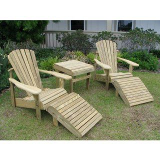 Weathercraft Designers Choice 4 Piece Adirondack Chair Set  Patio, Lawn & Garden