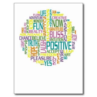 Positive Words Postcard