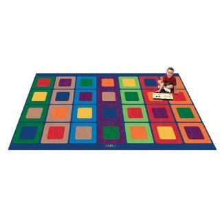 Kaplan Seating Squares Carpet 8'4" x 9'7" Toys & Games
