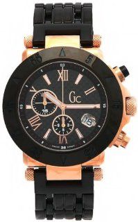 GUESS Men's Gc 1 Black/Rose Gold Timepiece Guess Collection Watches