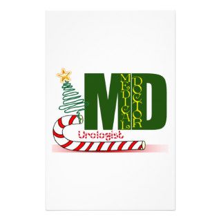 Urologist MERRY CHRISTMAS DOCTOR PHYSICIAN Stationery Paper