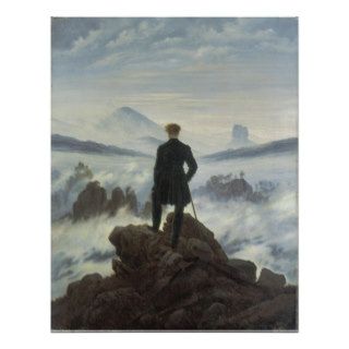 Wanderer Above the Sea of Fog   Large Poster