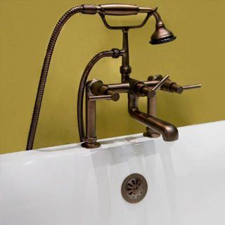 Contemporary Deck Mount Tub Faucet and Hand   Bathtub Faucets  
