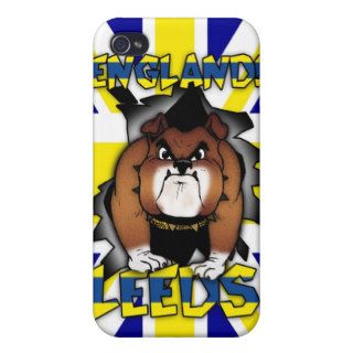 Leeds   England British Bulldog Union Jack  iPhone 4 Cases