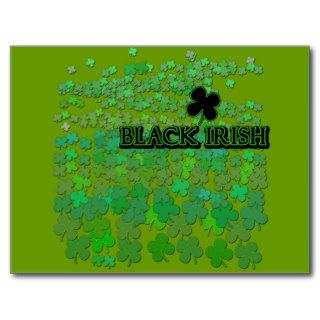 Black Irish Tshirts, Buttons, Beer Steins Post Card