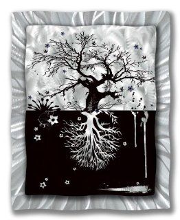 Ash Carl Designs 29x36 Tree Roots Metal Wall Hanging Modern Home Decor Metal Wall Sculpture Contemporary Wall Art   Mixed Media Paintings