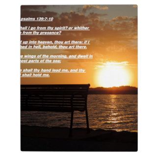 sunrise with bible verse display plaque