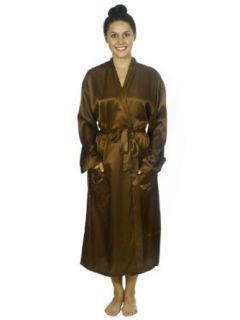 Wholesale Lot 4x Home Collection Brown Polyester Silk Like Sleepwear Robe Bathrobes