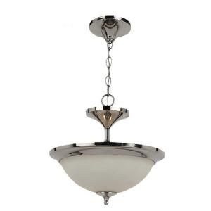 Sea Gull Lighting Solana 2 Light Polished Nickel Semi Flush Fixture 77971 841